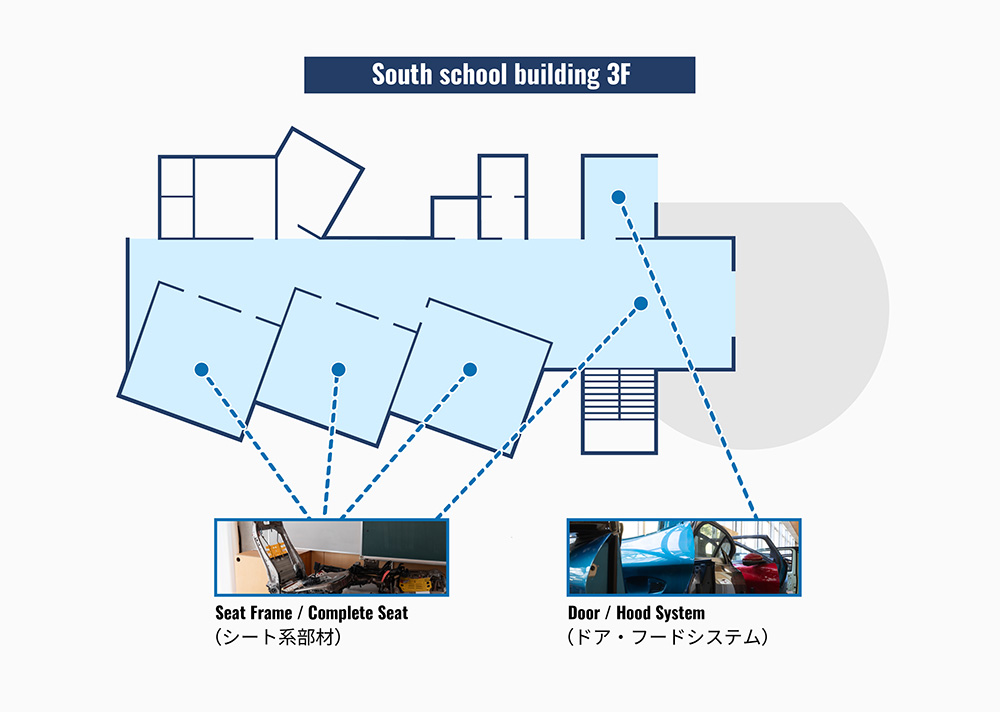 瑞浪展示場フロアマップ:校舎南棟3F